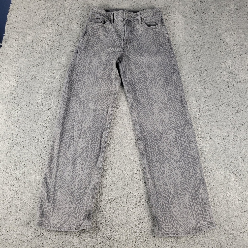 American Eagle Jeans Womens 0 Gray Stovepipe Wide Leg Baggy Skater Streetwear